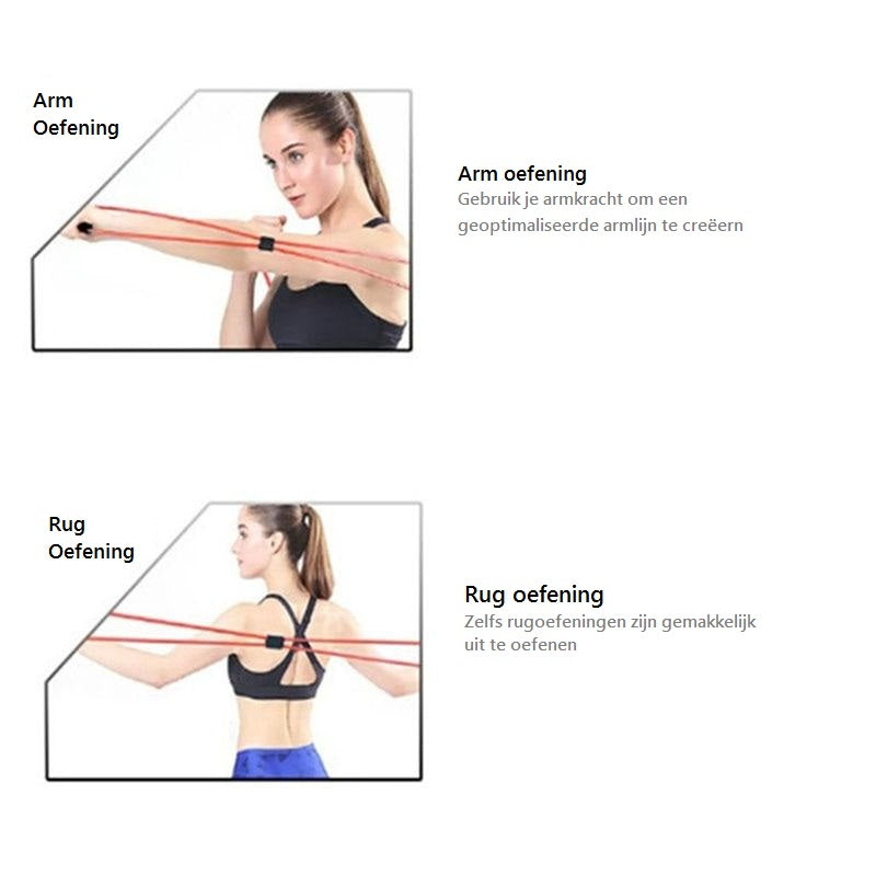 Elastic Exerciser™ l Je lichaam in topconditie met deze elastische banden